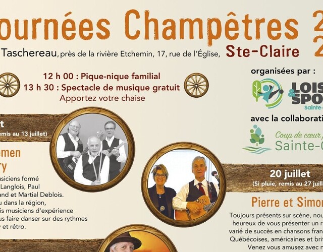 Journées champêtres à Sainte-Claire - Spectacles en plein air